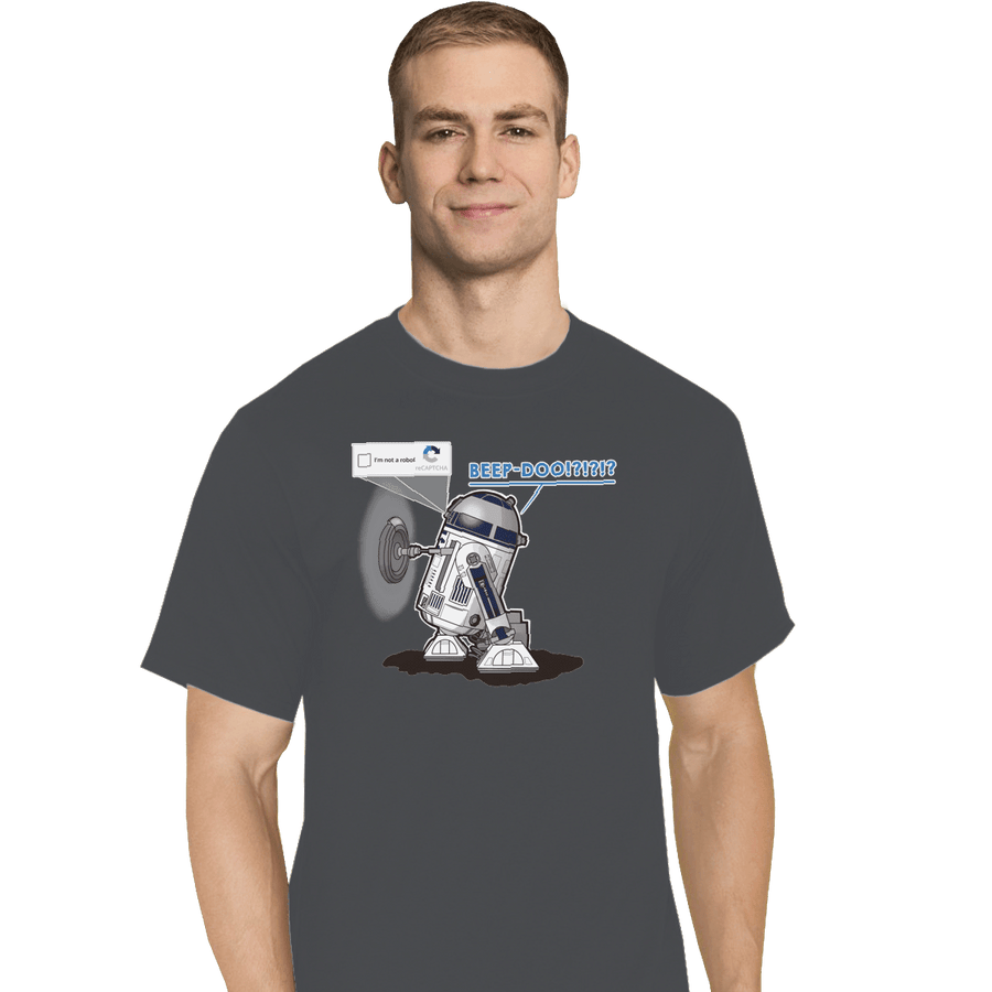 Shirts T-Shirts, Tall / Large / Charcoal R2Captcha