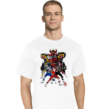 Load image into Gallery viewer, Shirts T-Shirts, Tall / Large / White Power Rangers Sumi-e
