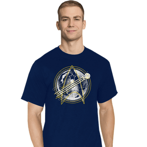 Shirts T-Shirts, Tall / Large / Navy Moonlight Boldly Night