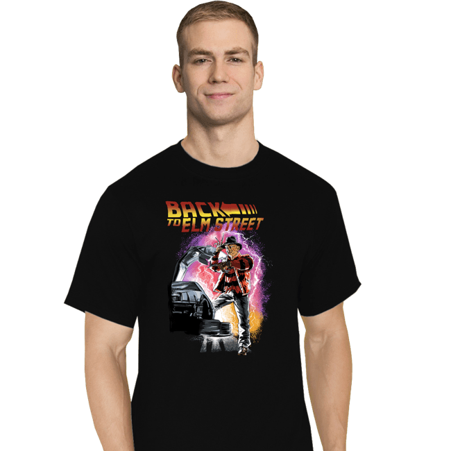 Daily_Deal_Shirts T-Shirts, Tall / Large / Black Back To Elm Street