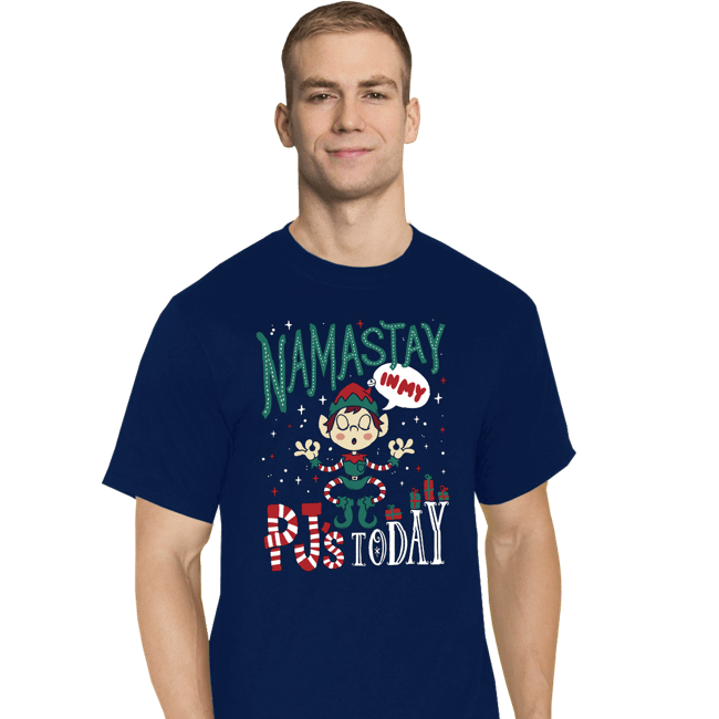 Daily_Deal_Shirts T-Shirts, Tall / Large / Navy Namastay PJs