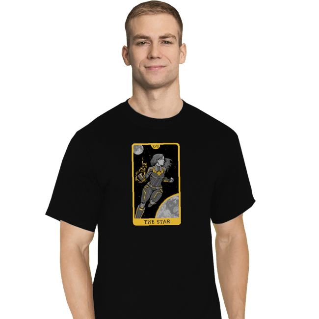 Shirts T-Shirts, Tall / Large / Black Tarot The Star