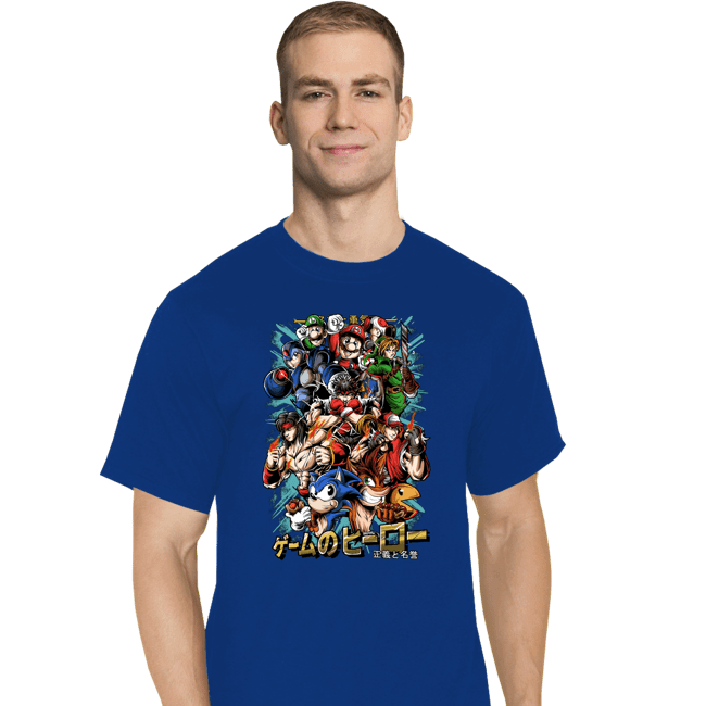 Daily_Deal_Shirts T-Shirts, Tall / Large / Royal Blue Nostalgic Heroes!