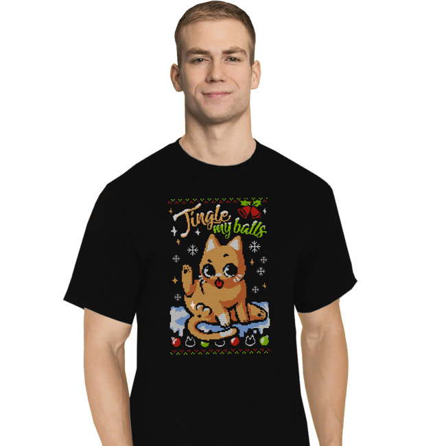 Secret_Shirts T-Shirts, Tall / Large / Black Jingle Balls