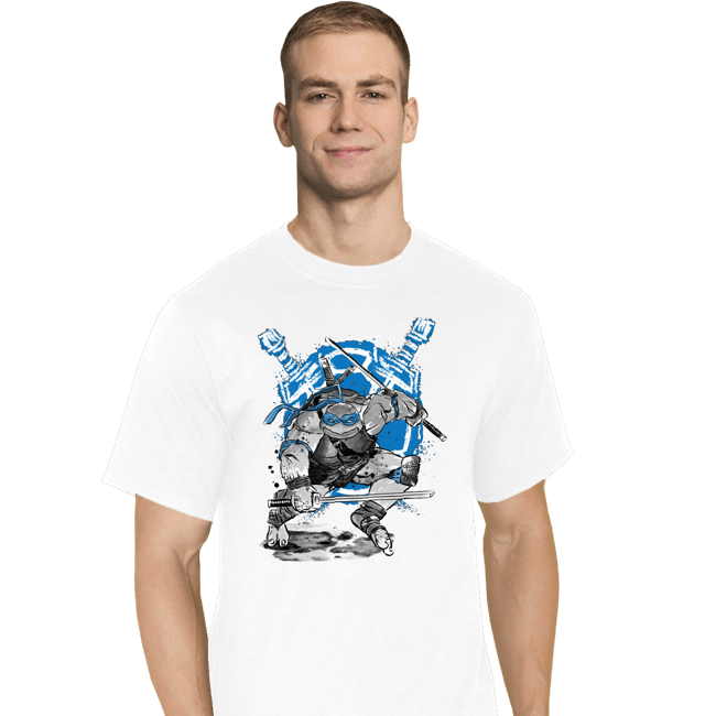 Daily_Deal_Shirts T-Shirts, Tall / Large / White Leonardo Sumi-e