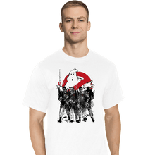 Load image into Gallery viewer, Daily_Deal_Shirts T-Shirts, Tall / Large / White Ghostbusters Sumi-e
