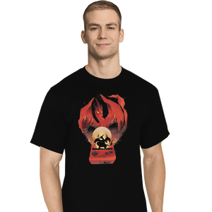 Shirts T-Shirts, Tall / Large / Black Red Pocket Gaming