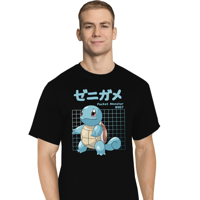 Sold_Out_Shirts T-Shirts, Tall / Large / Black Squirtle X-Ray