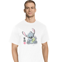 Load image into Gallery viewer, Shirts T-Shirts, Tall / Large / White Stitch Watercolor
