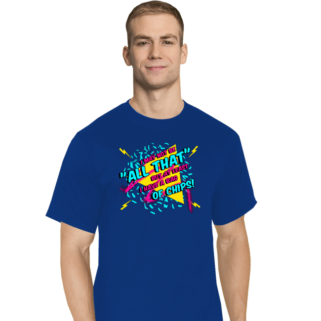 Shirts T-Shirts, Tall / Large / Royal Blue And a Bag of Chips