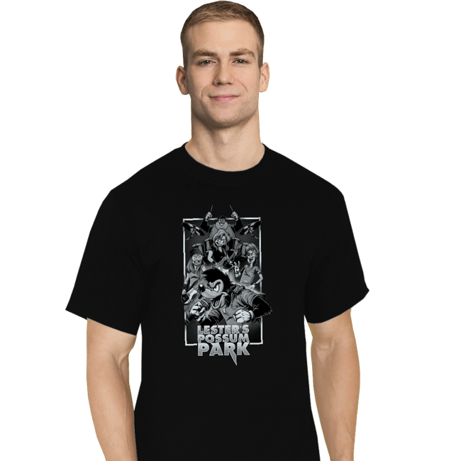 Daily_Deal_Shirts T-Shirts, Tall / Large / Black Lester's Possum Park