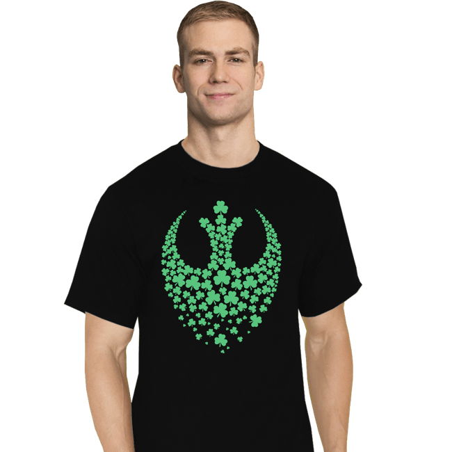 Secret_Shirts T-Shirts, Tall / Large / Black Shamrock Rebel