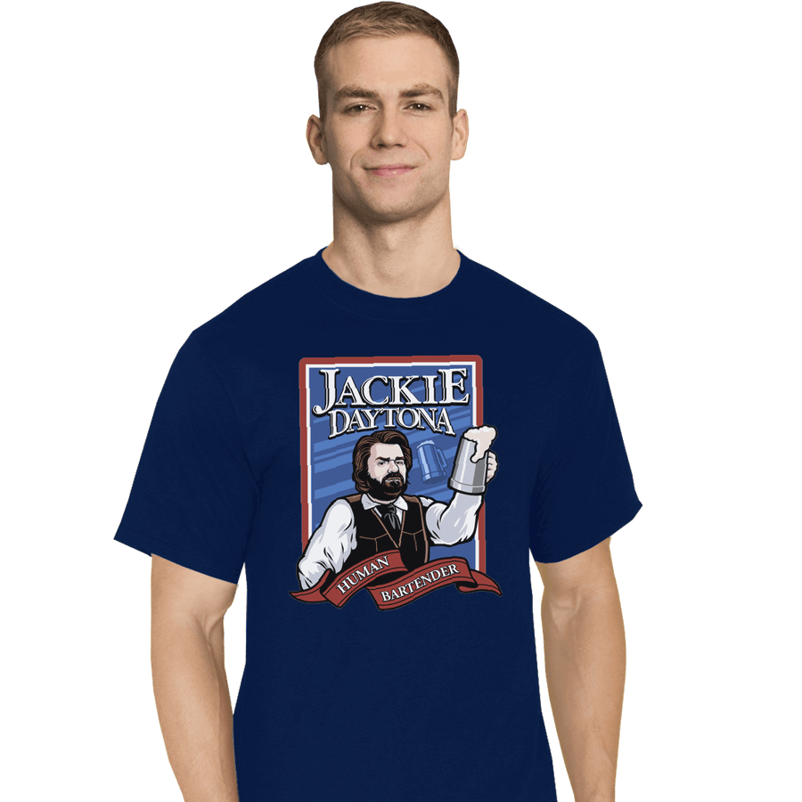Shirts T-Shirts, Tall / Large / Navy Jackie Daytona - Regular Human Bartender