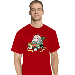 Daily_Deal_Shirts T-Shirts, Tall / Large / Red Christmas Of Heroes
