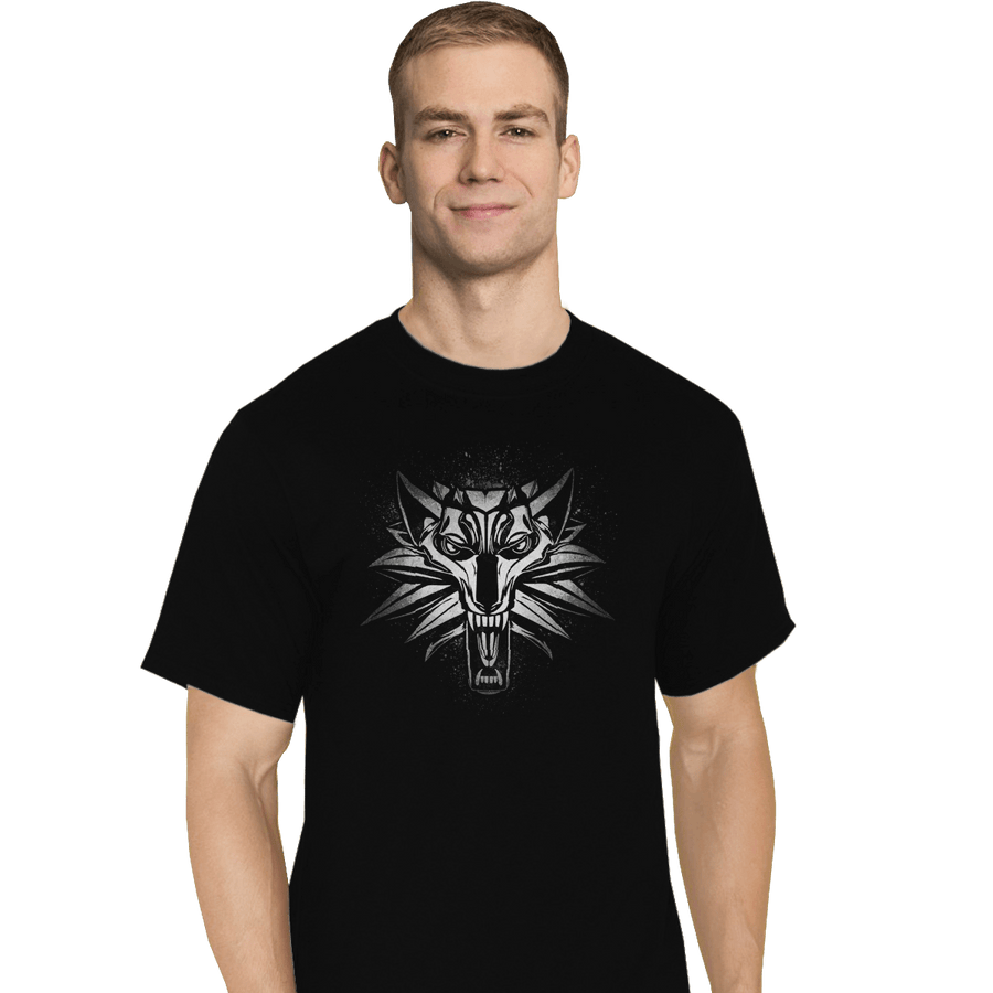 Shirts T-Shirts, Tall / Large / Black Graffiti White Wolf