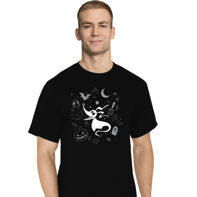 Daily_Deal_Shirts T-Shirts, Tall / Large / Black Ghost Best Friend