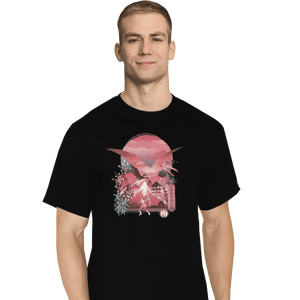 Shirts T-Shirts, Tall / Large / Black Pink Ranger Ukiyoe