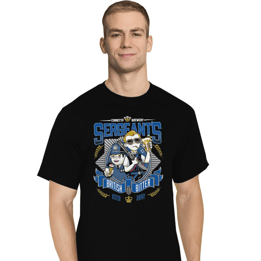 Shirts T-Shirts, Tall / Large / Black Sergeant's British Bitter