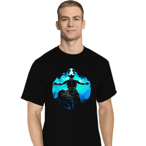 Daily_Deal_Shirts T-Shirts, Tall / Large / Black Air Bender Orb