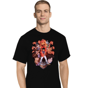 Daily_Deal_Shirts T-Shirts, Tall / Large / Black Flame Power