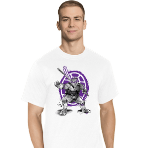 Daily_Deal_Shirts T-Shirts, Tall / Large / White Donatello Sumi-e