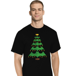 Daily_Deal_Shirts T-Shirts, Tall / Large / Black Holy Christmas Tree, Batman!