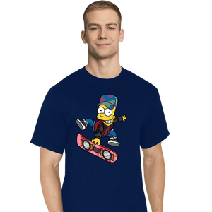 Daily_Deal_Shirts T-Shirts, Tall / Large / Navy Bart To The Future