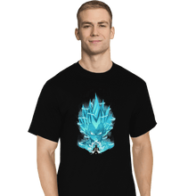 Load image into Gallery viewer, Shirts T-Shirts, Tall / Large / Black Super Saiyan Blue
