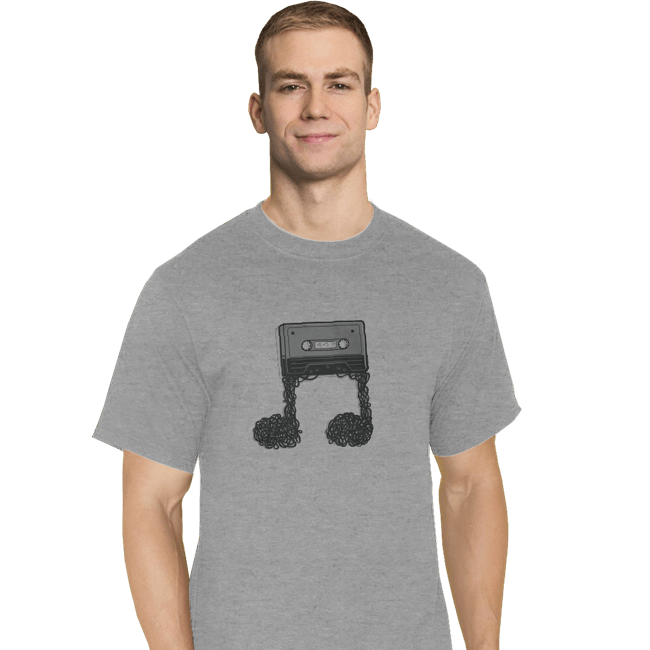 Shirts T-Shirts, Tall / Large / Sports Grey Made Of Music