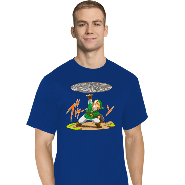 Daily_Deal_Shirts T-Shirts, Tall / Large / Royal Blue Destructo Sword