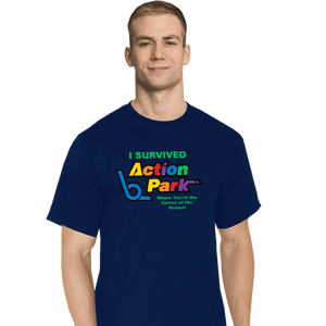 Secret_Shirts T-Shirts, Tall / Large / Navy Action Park Survivor