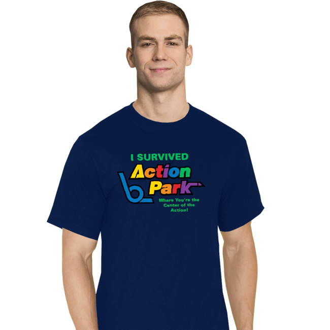 Secret_Shirts T-Shirts, Tall / Large / Navy Action Park Survivor