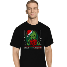 Load image into Gallery viewer, Shirts T-Shirts, Tall / Large / Black Have A Dice Christmas
