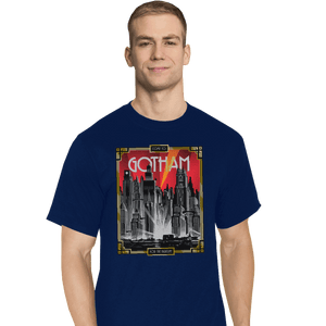 Shirts T-Shirts, Tall / Large / Navy Visit Gotham