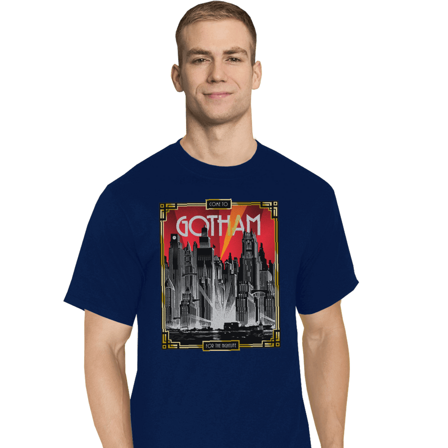 Shirts T-Shirts, Tall / Large / Navy Visit Gotham