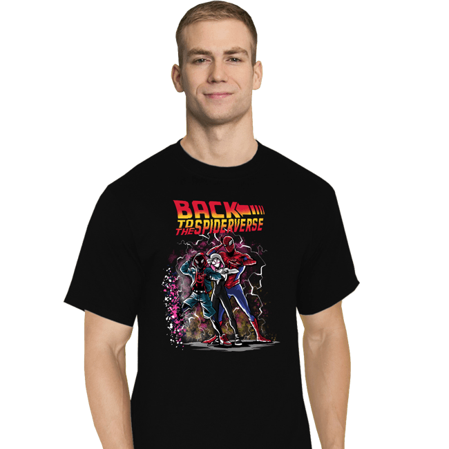 Secret_Shirts T-Shirts, Tall / Large / Black Back To The Spiderverse