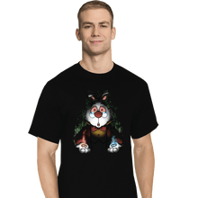 Load image into Gallery viewer, Daily_Deal_Shirts T-Shirts, Tall / Large / Black White Rabbit
