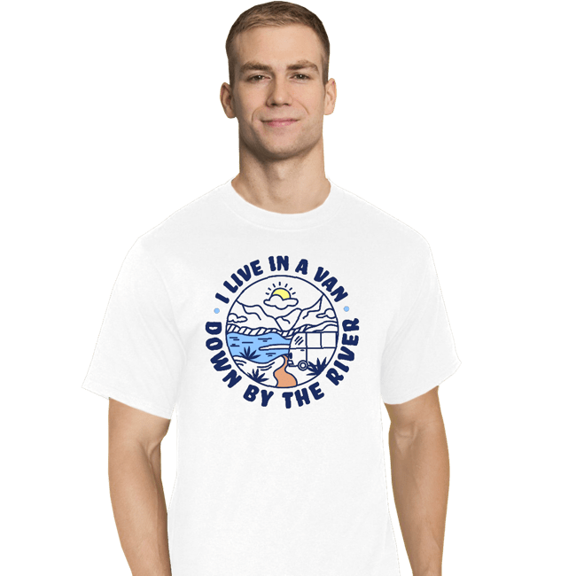 Daily_Deal_Shirts T-Shirts, Tall / Large / White Van By The River