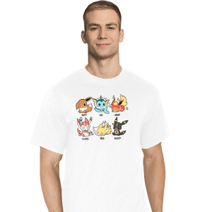 Secret_Shirts T-Shirts, Tall / Large / White Eevee Emotes
