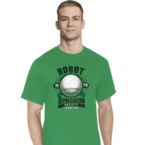 Shirts T-Shirts, Tall / Large / Sports Grey Robot Depreciation Society