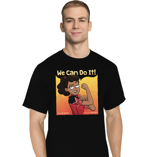 Secret_Shirts T-Shirts, Tall / Large / Black The Lower Decks Can Do It