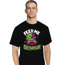 Load image into Gallery viewer, Daily_Deal_Shirts T-Shirts, Tall / Large / Black Feed Me Seymour
