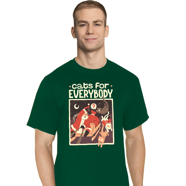 Secret_Shirts T-Shirts, Tall / Large / Charcoal Cats For Everybody