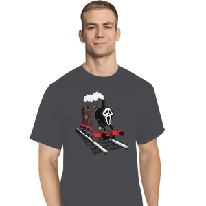 Shirts T-Shirts, Tall / Large / Charcoal Ghostface Train