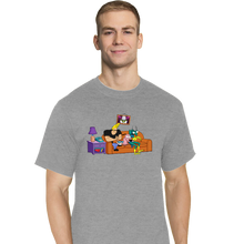 Load image into Gallery viewer, Secret_Shirts T-Shirts, Tall / Large / Sports Grey 90&#39;s Network
