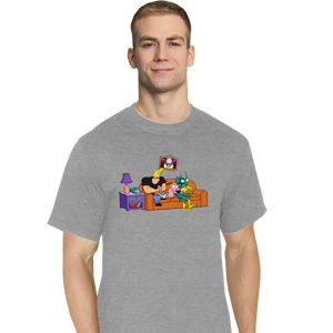Secret_Shirts T-Shirts, Tall / Large / Sports Grey 90's Network