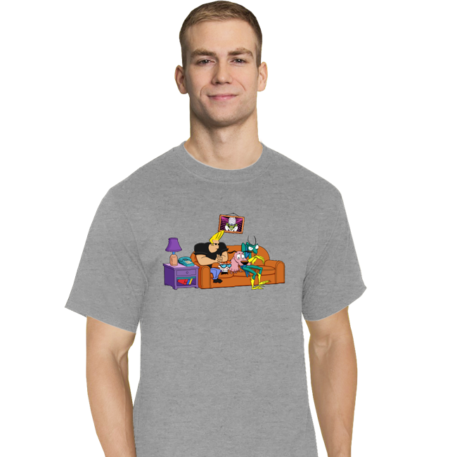 Secret_Shirts T-Shirts, Tall / Large / Sports Grey 90's Network