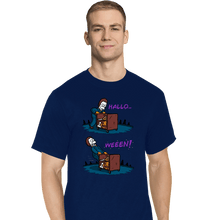 Load image into Gallery viewer, Daily_Deal_Shirts T-Shirts, Tall / Large / Navy Halloweeen
