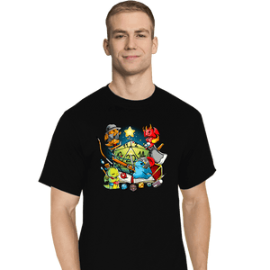 Daily_Deal_Shirts T-Shirts, Tall / Large / Black Christmas RPG