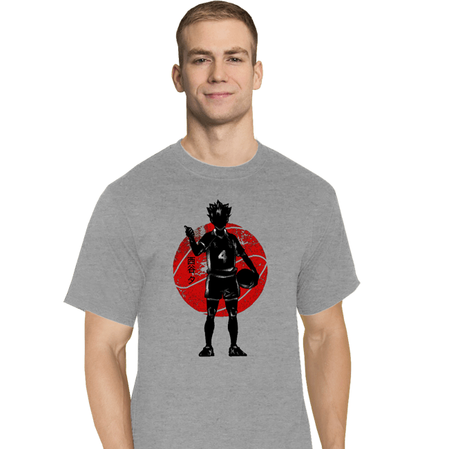 Shirts T-Shirts, Tall / Large / Sports Grey Crimson Yu Nishinoya